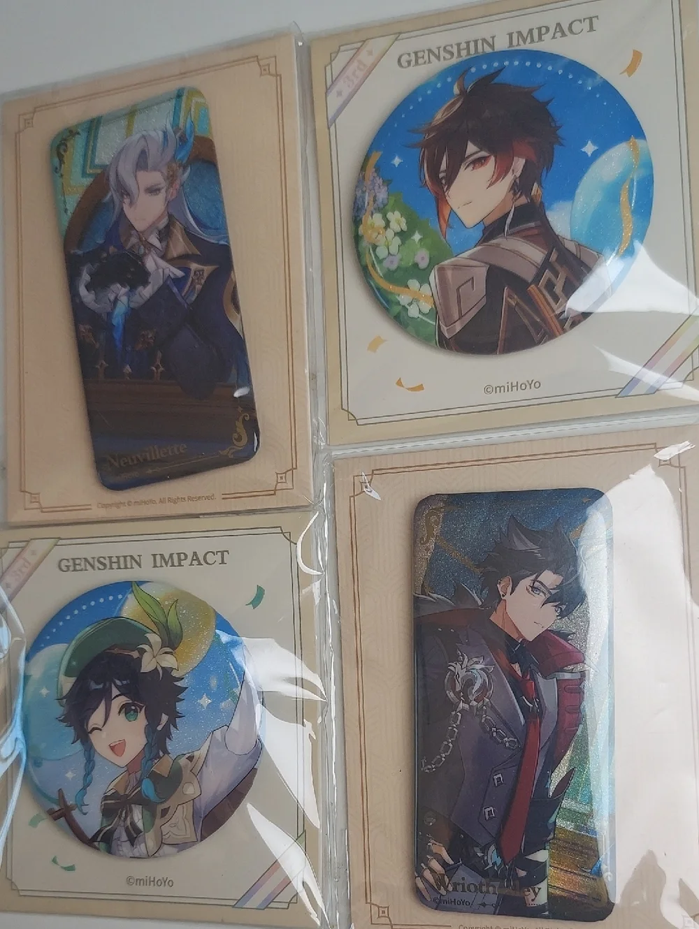 Genshin Impact Character Pin Set Of 4 - Picture 1 of 8